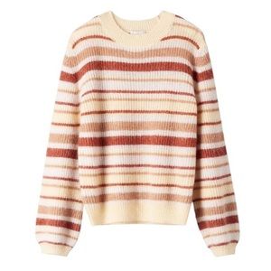 NWT Aritzia Little Moon Gardenia Mohair Striped Sweater Small